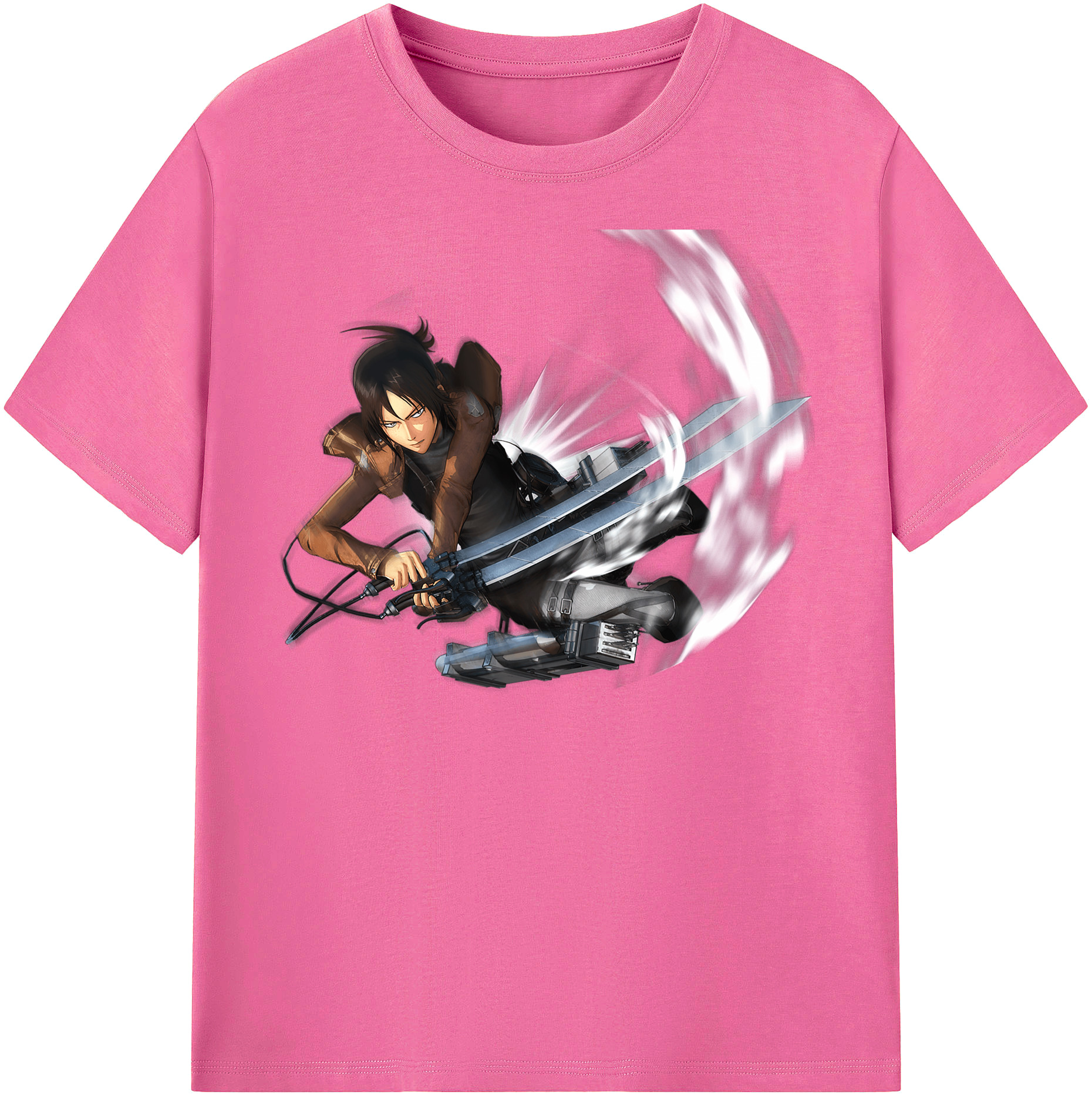 （画像用） 進撃の巨人 Attack on Titan レディースカジュアルプリントTシャツ（綿100％）